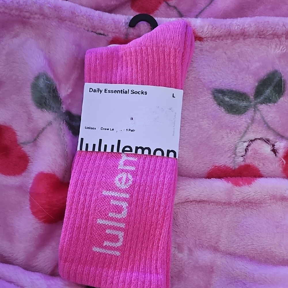 lululemon athletica Pink Daily Essential Socks